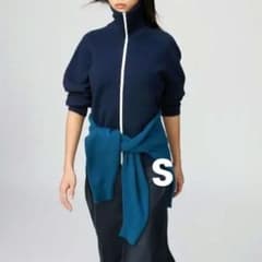 新品未使用 UNIQLO C ミラノリブフルジップカーディガン ネイビー S