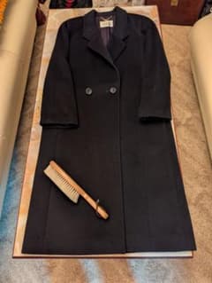 漆黒の華 最高級ピュアカシミアチェスターコート他2点 ブラック 百貨店