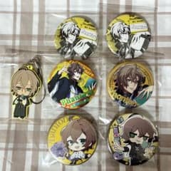 ヒプノシスマイク 夢野幻太郎 缶バッジ ラバーストラップ 7点セット