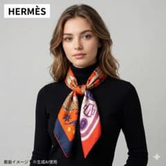 極美品】エルメス カレ90 モダンなレオパード 切替 シルクスカーフ