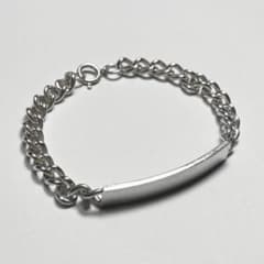 イギリス製 1979年 英国ヴィンテージ IDブレスレット 喜平 シルバー925