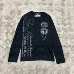 y2k 00s お兄系 平成ギャル ネオグランジ 英字 ヘンリーネック ロンT