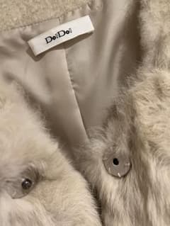 DouDou ラビットファー×ウール切替ベスト - メルカリ