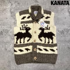 デッドストック】KANATA カナタ カウチンニットベスト - メルカリ