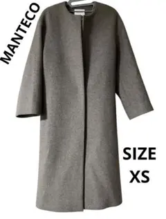 2026年最新】manteco ノーカラーベルト ロングコートの人気アイテム