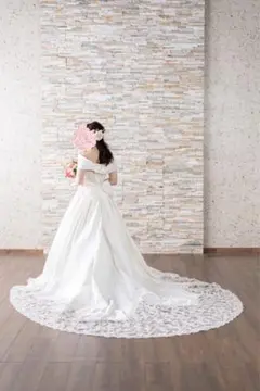 定価6万円】3way ウェディングドレス 取り外しパフスリーブ 前撮り