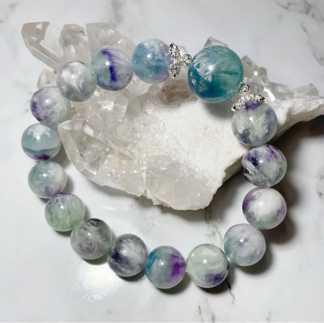 2026年最新】ブルーエンジェルフェザーフローライトブレスレットの人気