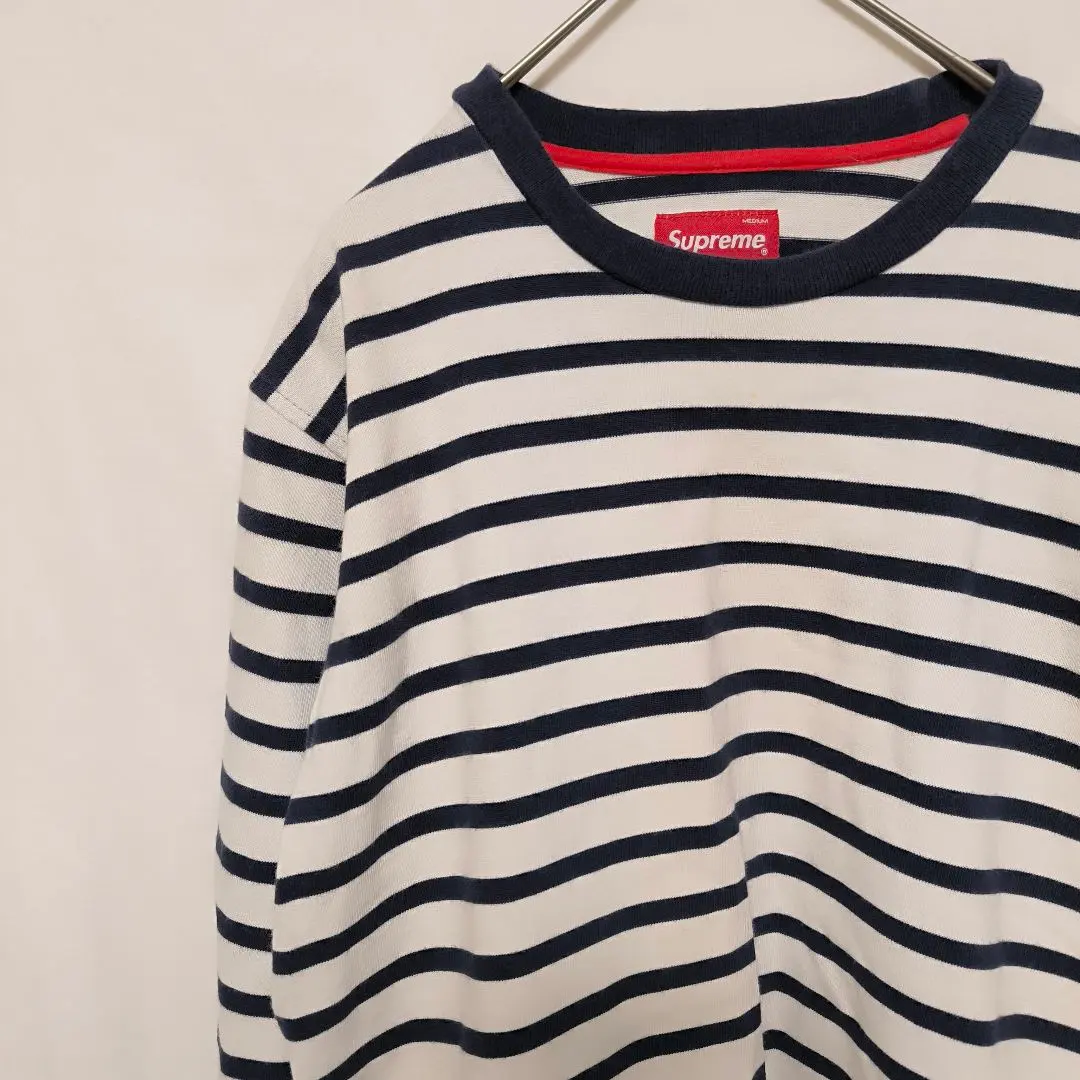 即完売モデル】Supreme ヘンリーネック ボーダー ロンT Lサイズ 2026年
