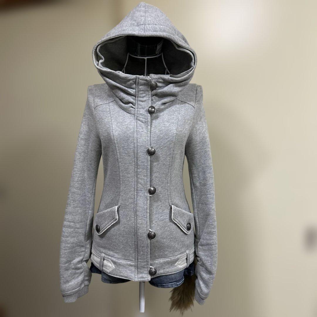 y2k 平成ギャル　グランジ　ダークコア　アーカイブ　ダブルジップ　フード y2k 00s 平成ギャル グランジ ダークコア お兄系 ギミック ダブル