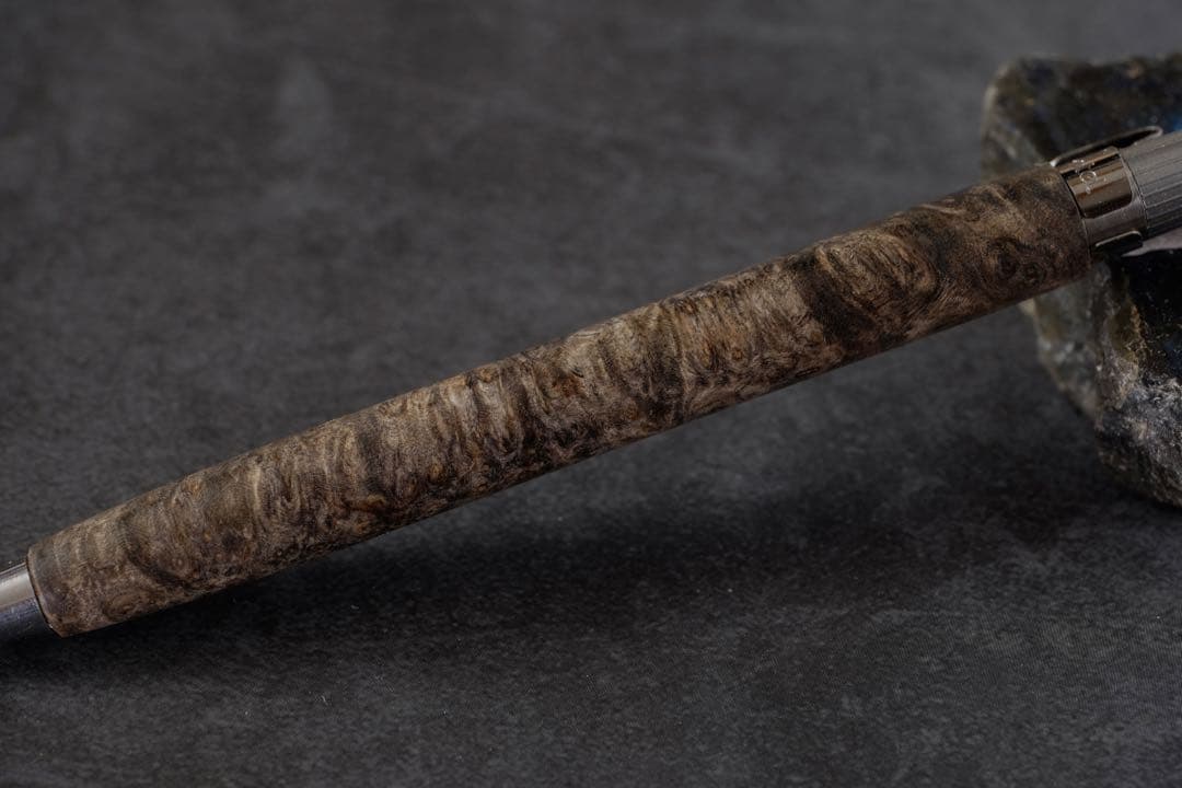 PG5木軸カスタム0217 高村杢工房 製図用シャープペンシル 花梨瘤 至高