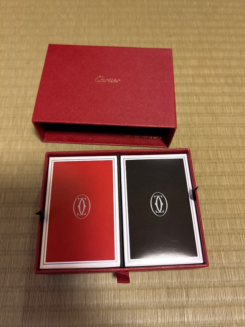 Cartier 赤黒トランプ 2セット Cartier 赤黒トランプ 2セット Cartier トランプセット 赤と黒 Cartier