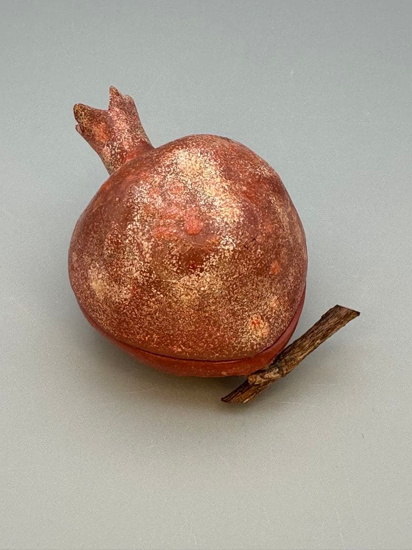 茶道具 香合 川岸充雅 乾漆柘榴