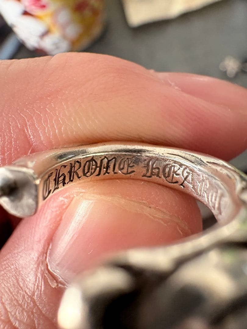 CHROME HEARTS スクロール フープ ピアス インボイス原本付 - メルカリ