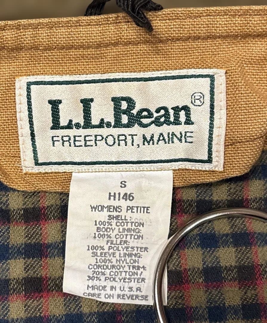 80s L.L.Bean USA製 カバーオール ダック地　ライナー付