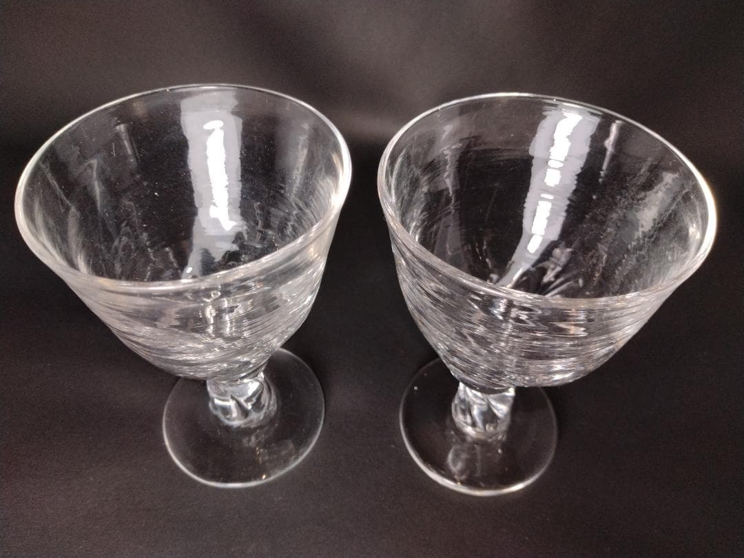 荒川尚也 晴耕社 グラス 二つ ガラス 工芸作品