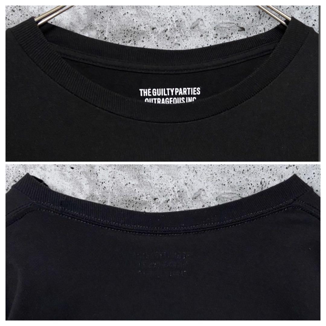 【入手困難】ワコマリア ワンポイント刺繍 ロンT 黒L 野村訓一 菅田将暉 窪塚