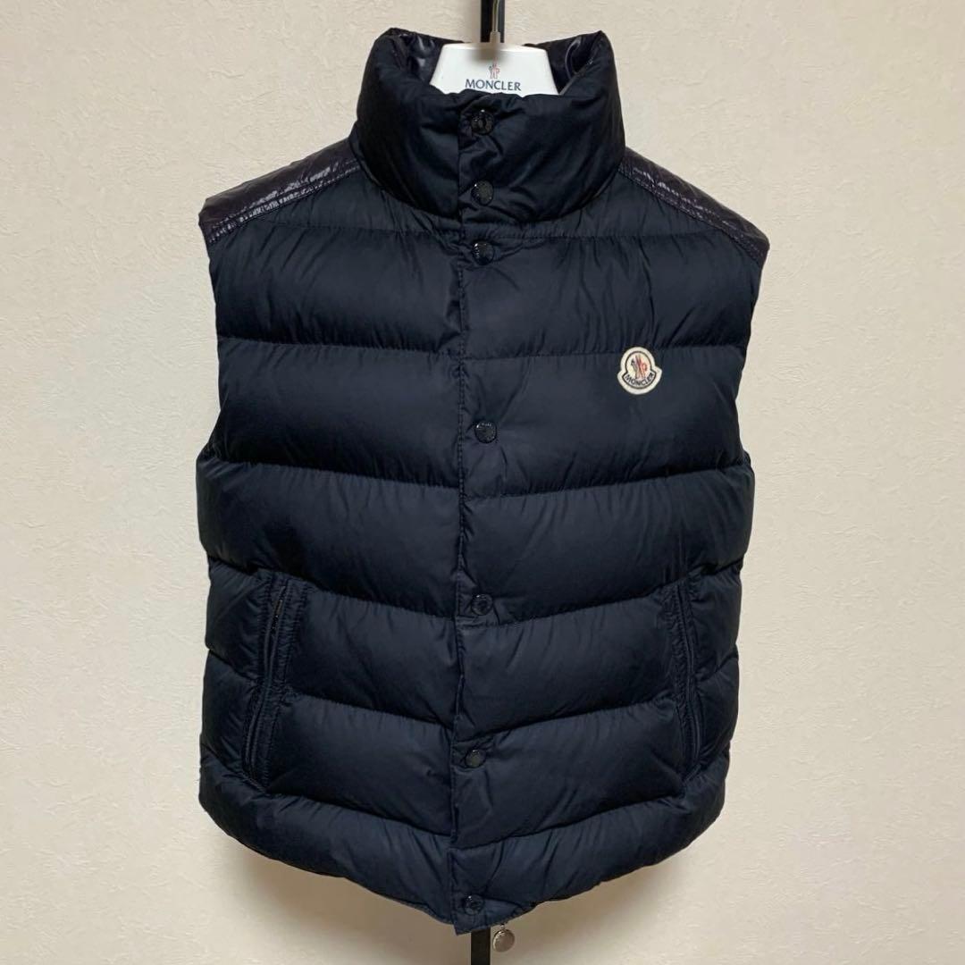 モンクレール　 ダウンベスト　ブラック　サイズ1 ジャパンタグ　5D177 モンクレール ダウンベスト メンズ LUIRO ブラック MONCLER 1A000 46