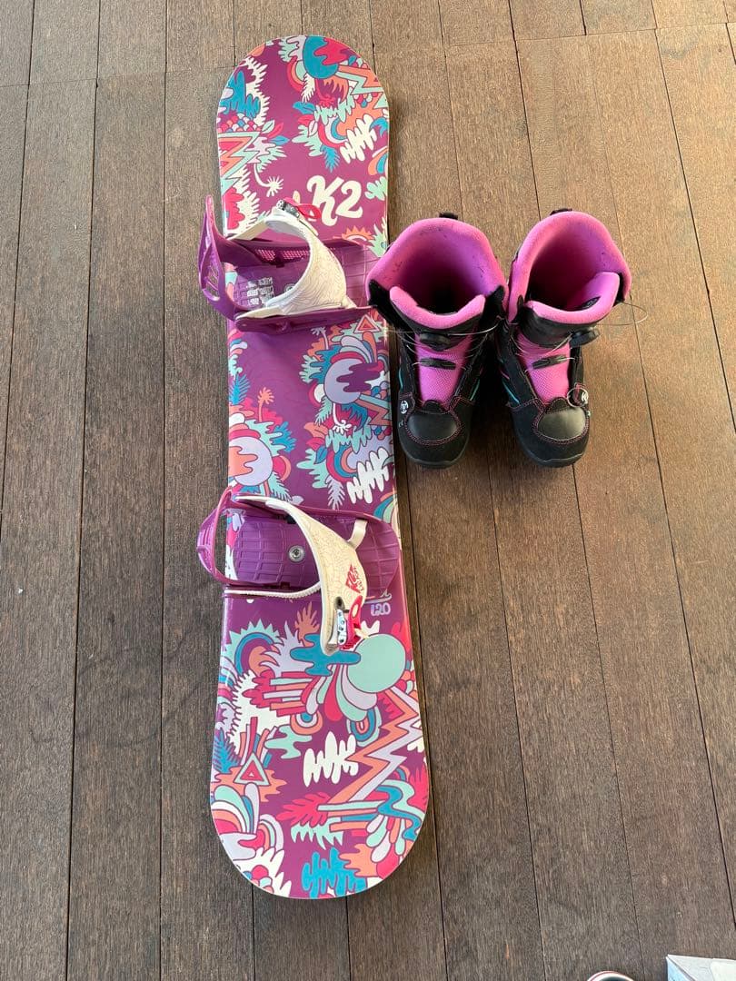 キッズK2 スノーボードとブーツセット キッズ スノーボード3点セット】K2 MINI TURBO スノーボード ＆ K2