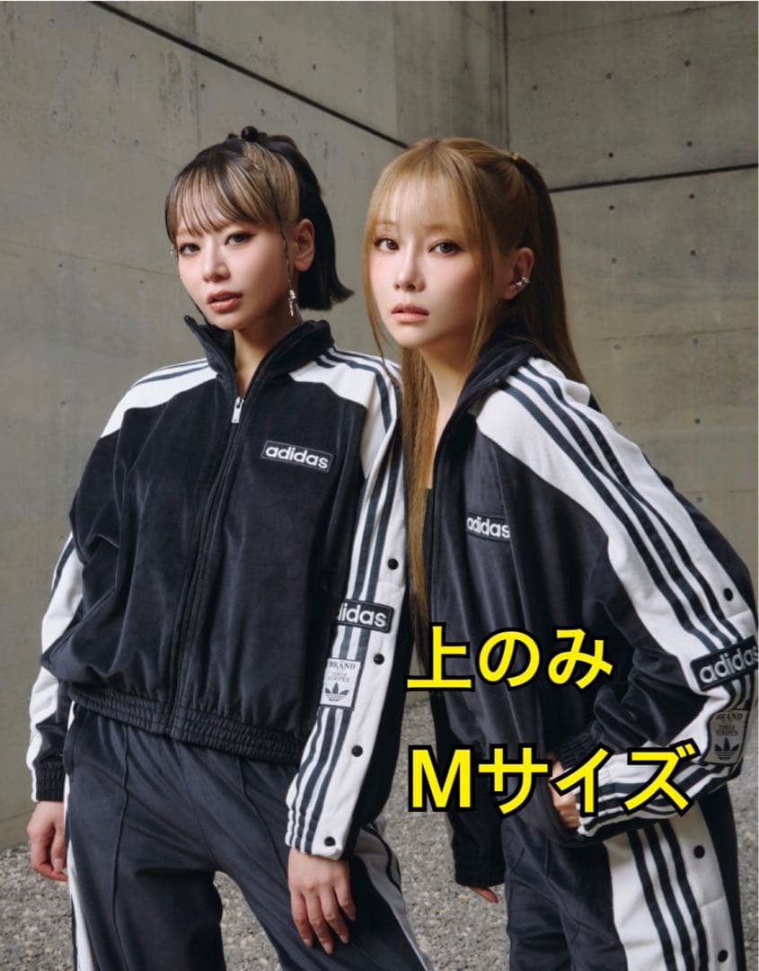 adidas W ADIBREAK VELOUR TT 黒 M