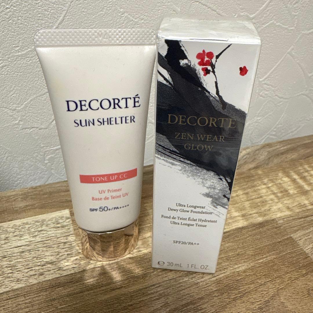 mさまコスメデコルテ ファンデーション　下地　ゼングロウ　サンシェルター コスメデコルテ ゼン ウェア グロウ