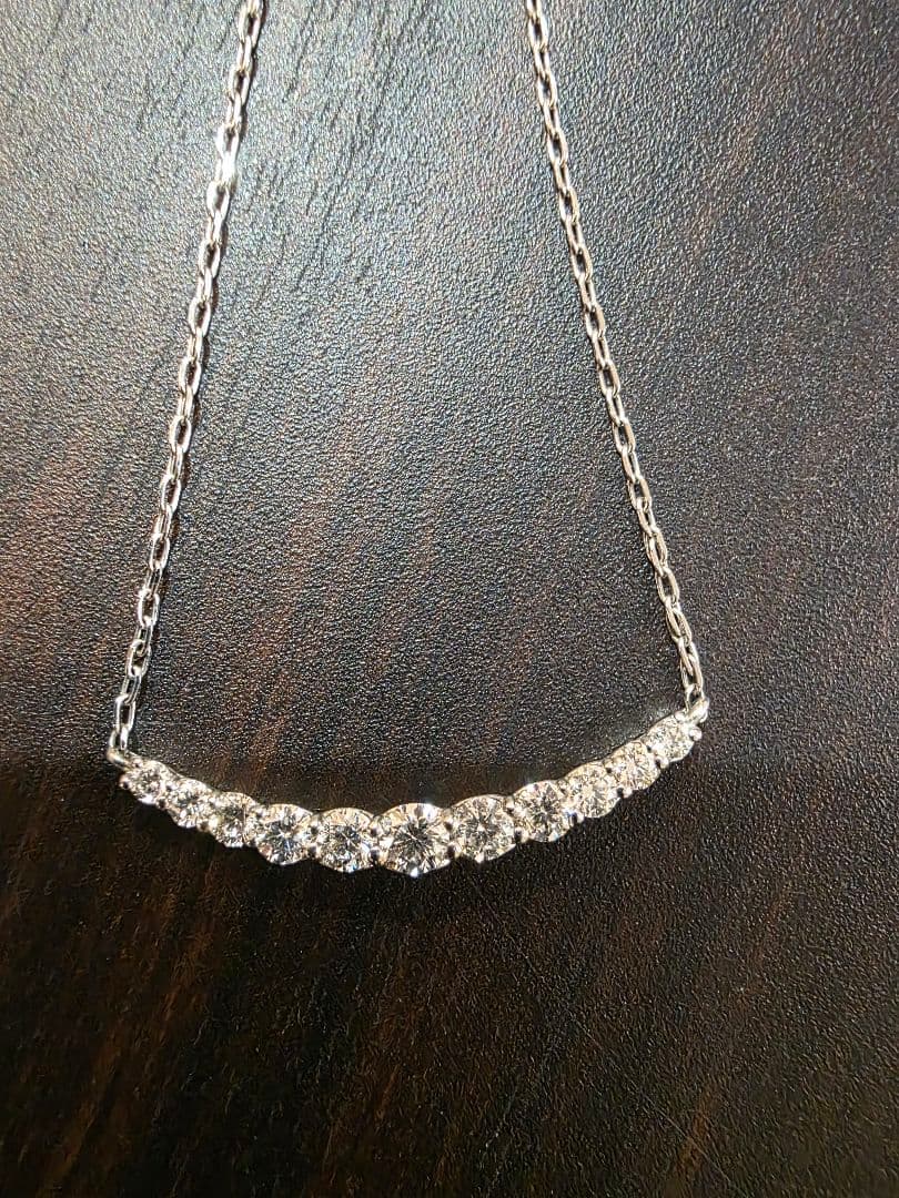 7*3様 スマイル0.5ct 天然ダイヤモンドネックレス amazing 工房 - メルカリ