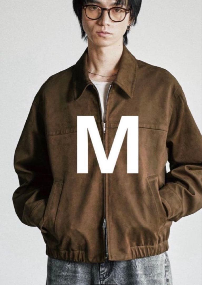 wym lidnm FAUX SUEDE ZIP BLOUSON ブラウン M WYM LIDNM】 FAUX SUEDE ZIP BLOUSON - メルカリ