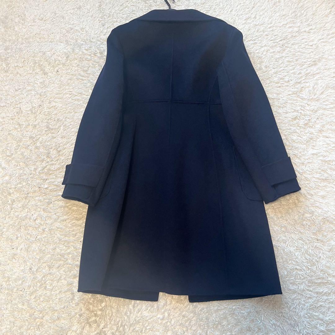 MAXMARA クチートアマーノ ダブルフェイス カシミヤ アンゴラ混 紺40