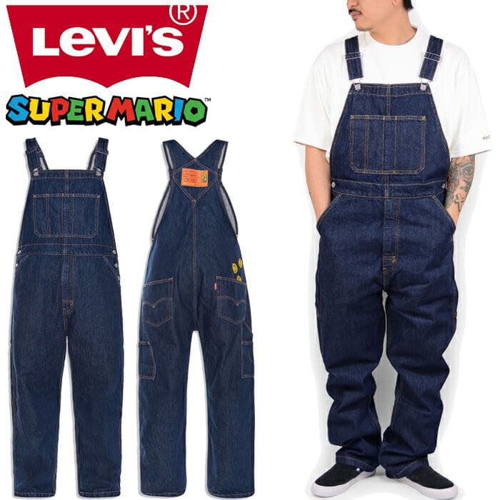 LEVI'S×マリオ オーバーオール - メルカリ
