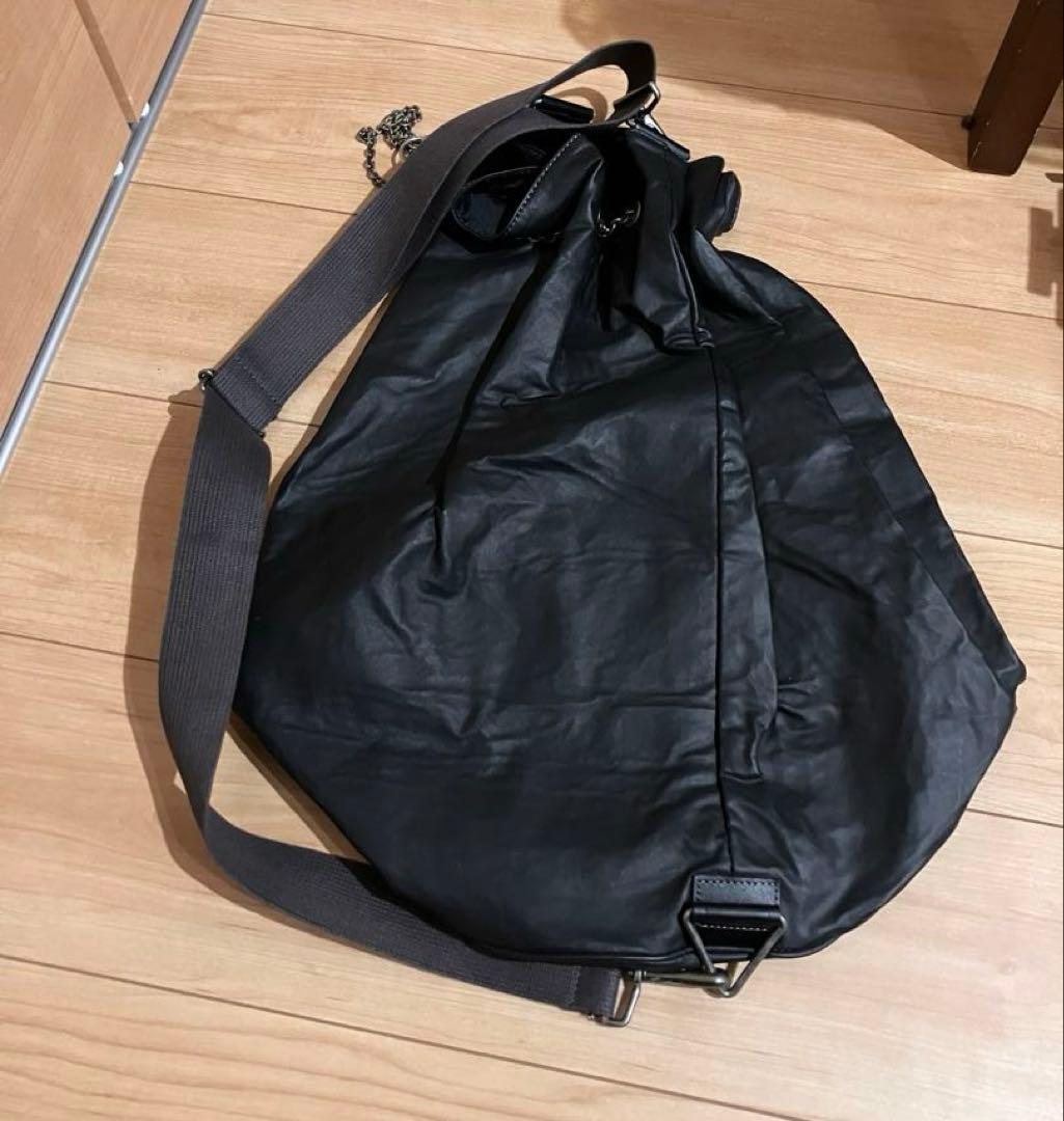 ジャンポールゴルチエ 巾着型 ボクサーバッグ　バケツ型 美品】 名作 ジャンポールゴルチエ 巾着型 ボクサーバッグ グレー