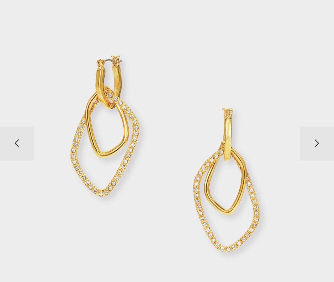 VEMDOME BOUTIQUE ゴールドフープピアス 2way - メルカリ