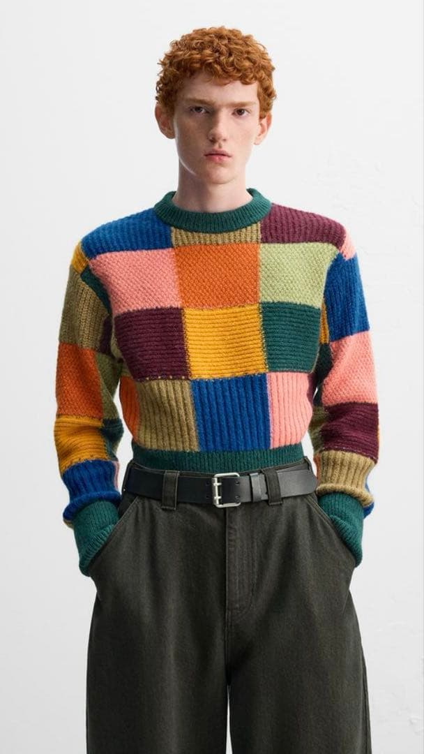 新品】ZARA×Harry Lambert カラーブロックセーター - メルカリ