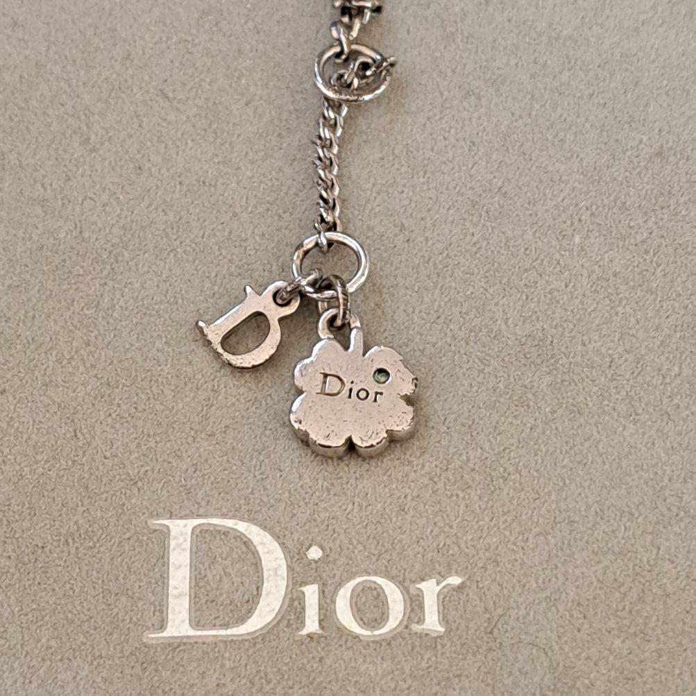 クリスチャンディオールネックレス ハート ロゴ ラインストーン