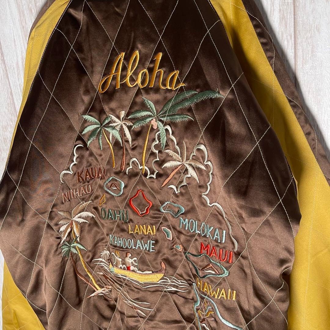 希少モデル】テーラー東洋 別珍 ハワイ フラガール 龍 リバーシブル