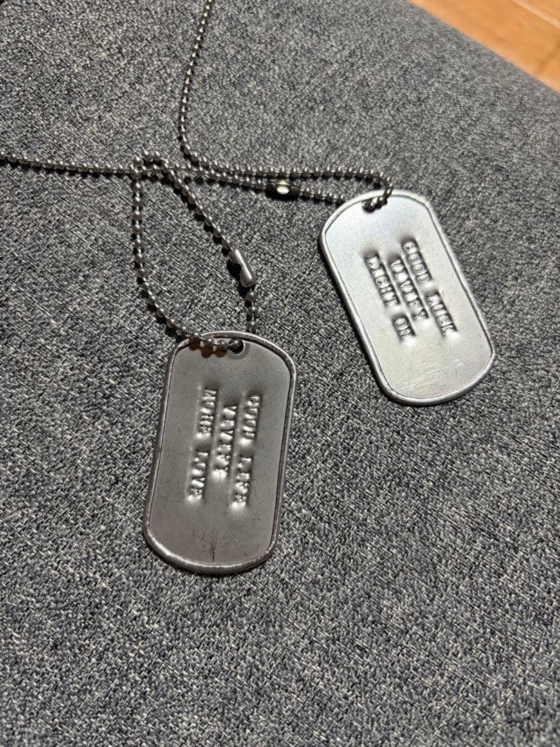山田蓮愛用 Dog Tag 2連