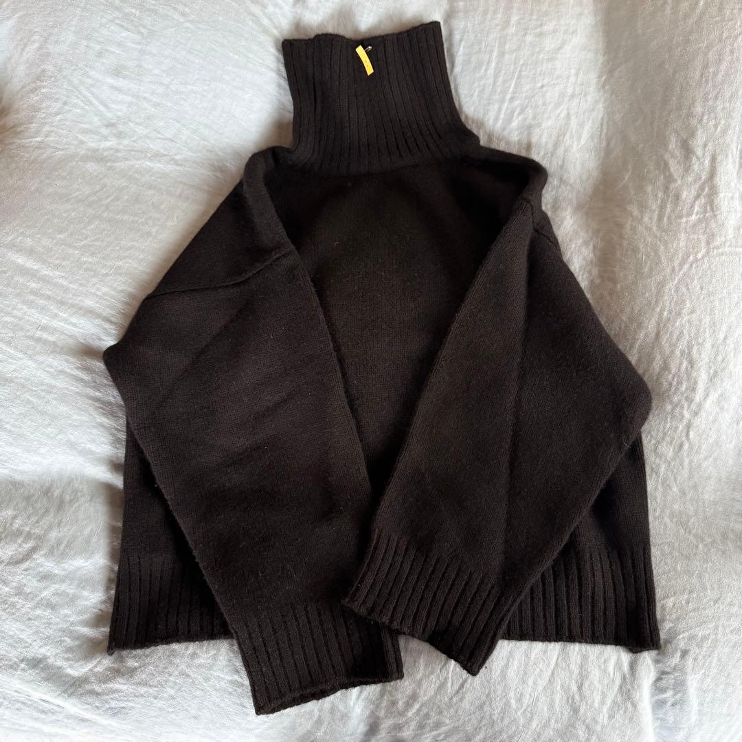 シーオール seeall ウール タートルネックセーター ブラック F - メルカリ