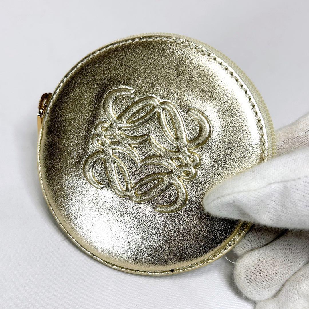 ロエベ LOEWE 丸型 ジッピーコインケース アナグラムロゴ - メルカリ