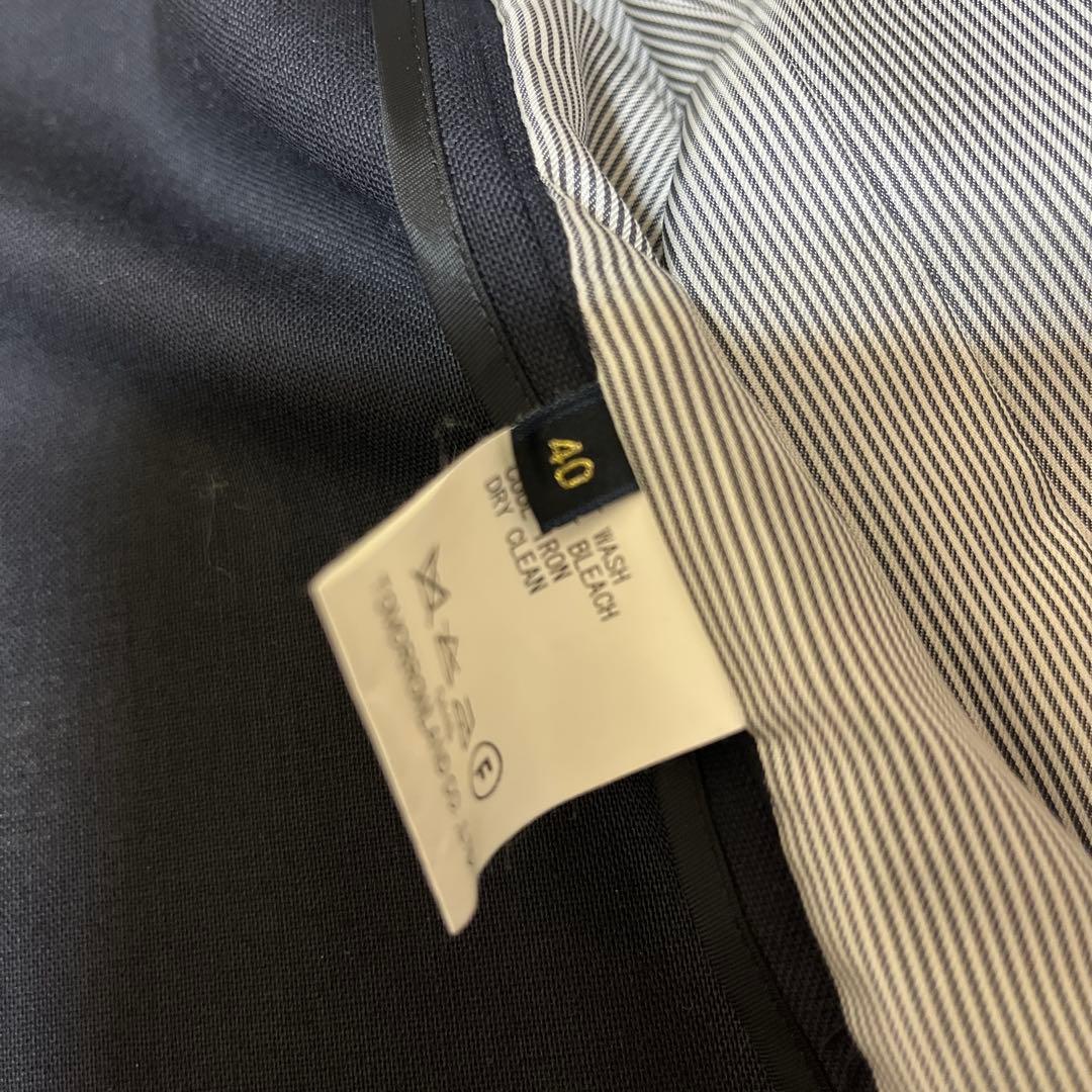 トゥモローランド マカフィー 紺のテーラードジャケット40 コンパクト