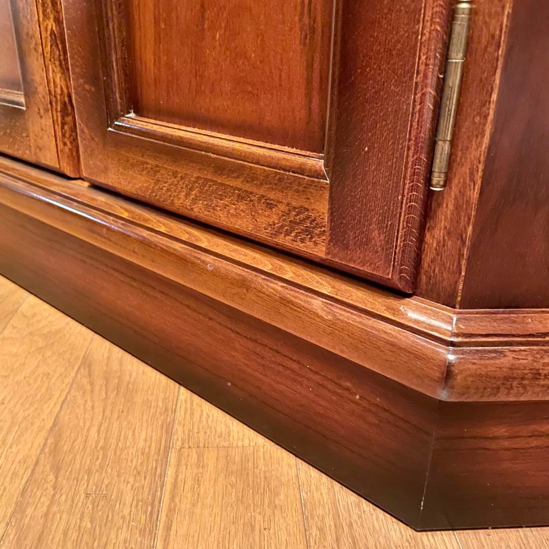 【カリモク】\"コロニアル\" HC3300NK 隅棚 コーナーキャビネット