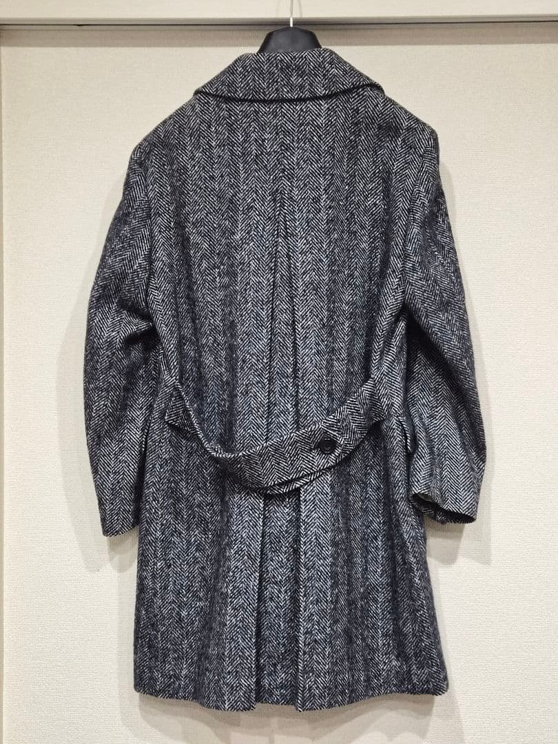 美品】エディフィス ダブルブレスト チェスターコート シルク混 44