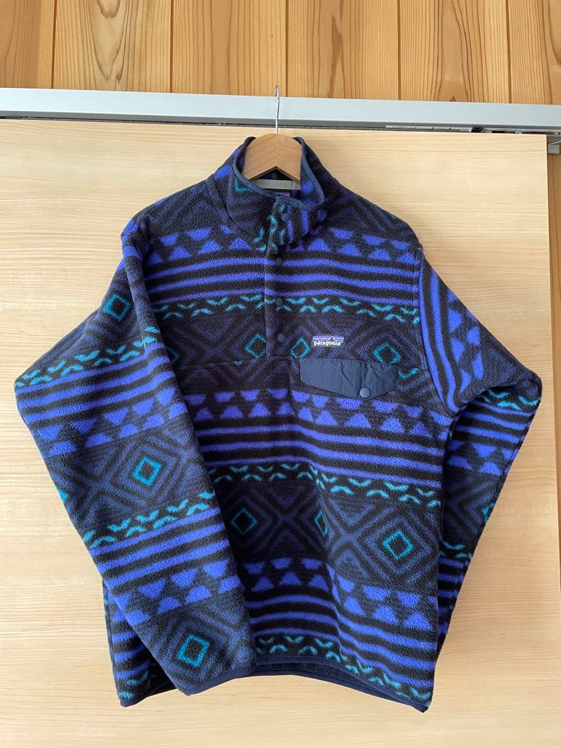 patagonia シンチラ　美品 美品 L オールブラック 97年 黒 Synchilla Snap-T Patagonia シンチラ