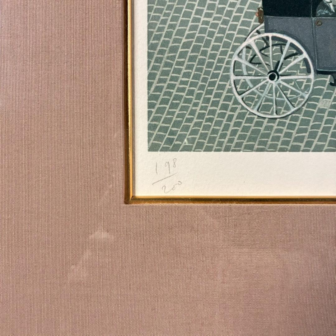 ミッシェル・ドラクロワ「グランドホテル」リトグラフ 大作 直筆サイン