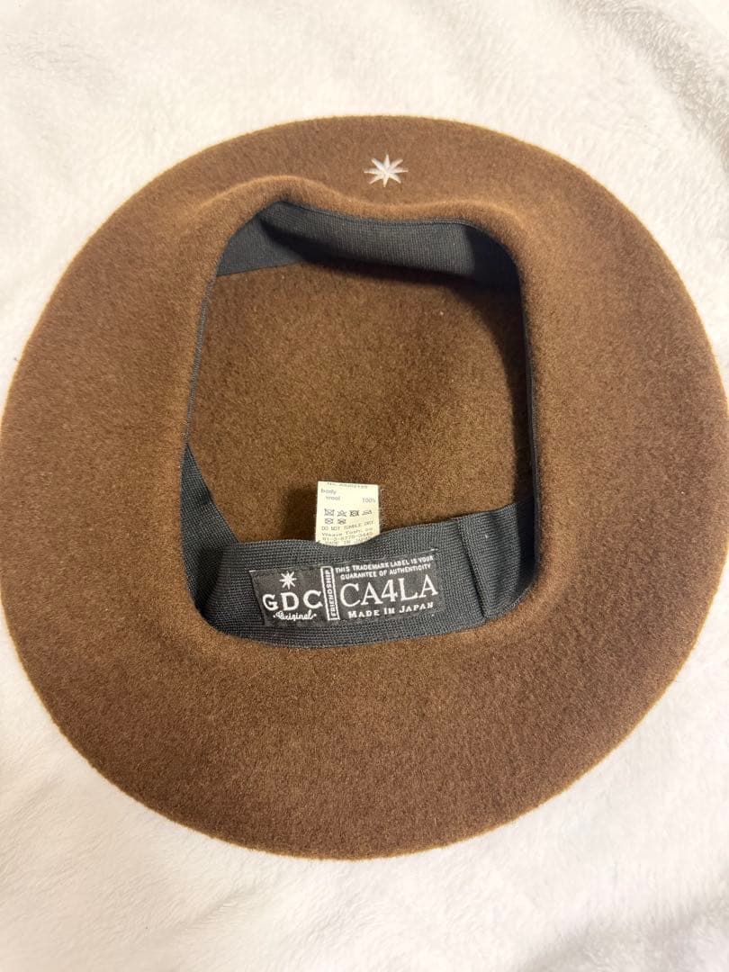 CA4LA GDC コラボ ウール ベレー帽 ブラウン - メルカリ