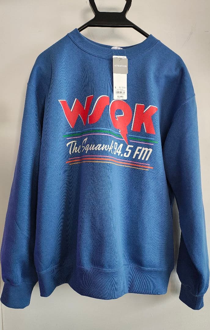 新品タグ付】GU ストレンジャーシングス WSQK トレーナー Lサイズ
