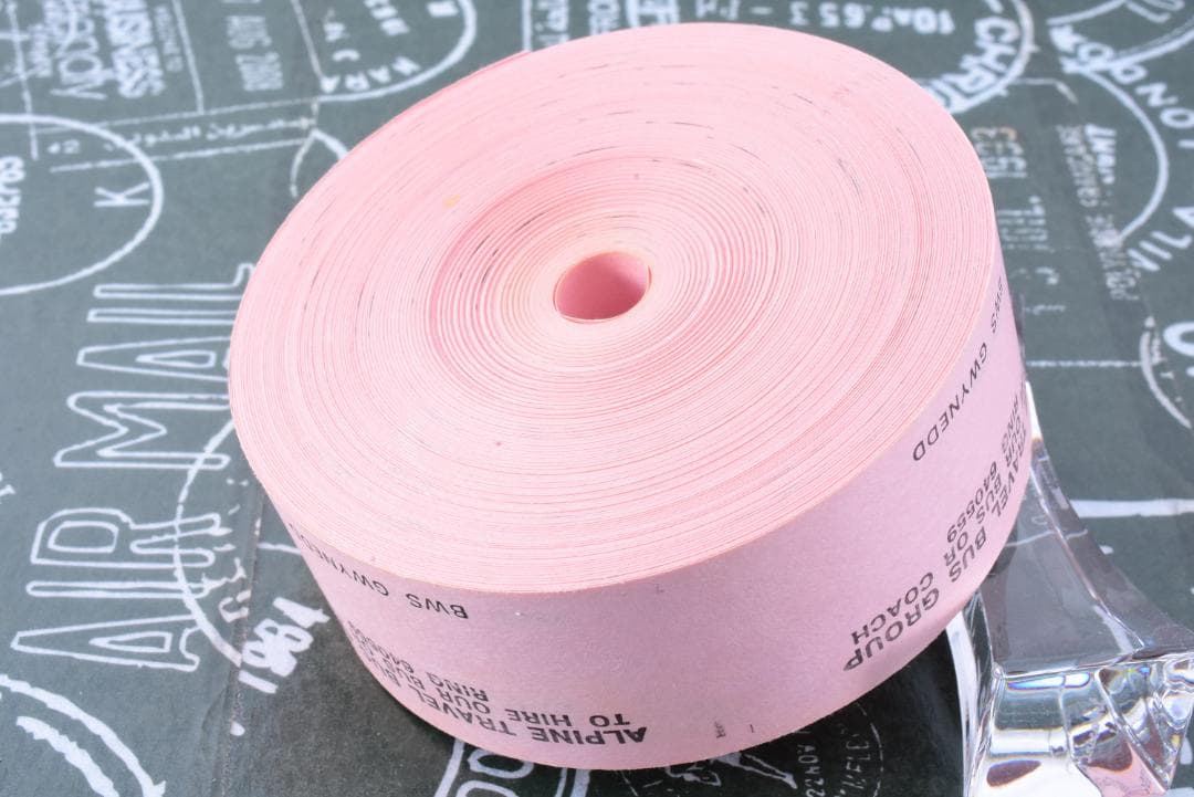 裏フェチ】◇海外 イギリス ヴィンテージ バス ロールチケット EAST 黒◇