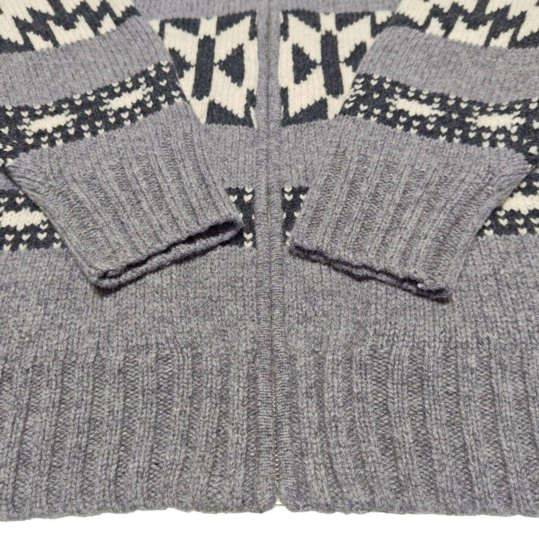 フレームワーク ジャガードZIPカーディガン F グレー 秋冬 レディース