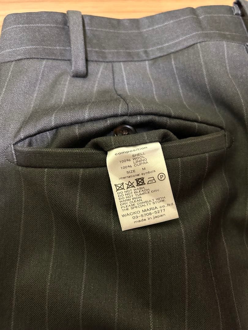 WACKOMARIA ErmenegildoZegna スラックス グレー - メルカリ