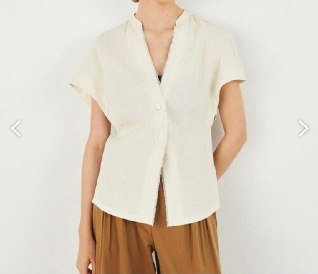 DES PRES スパークリネンハーフスリーブブラウス - メルカリ