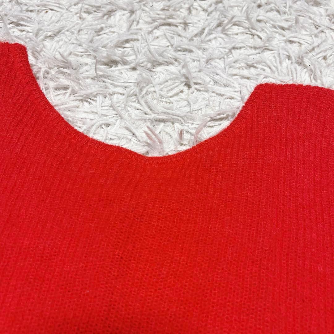 LA MAILLE SEZANE キッドモヘヤ ベビーアルパカ カーディガン 赤