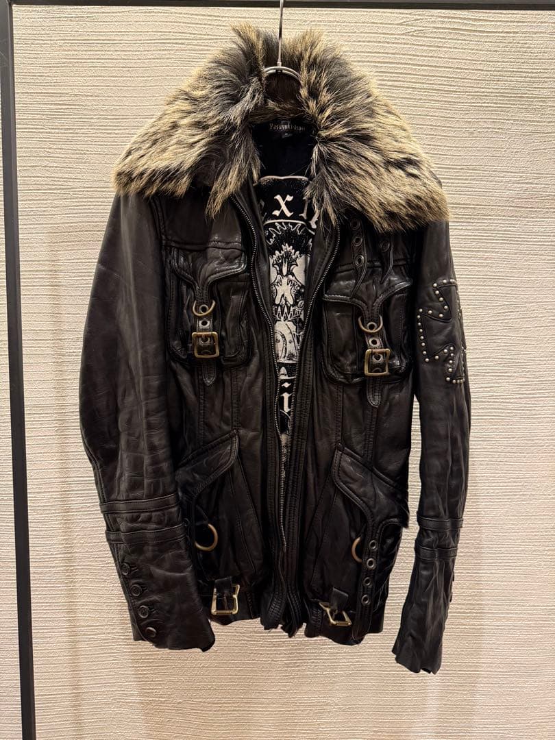 00s yasuyuki ishii leather fur jacket | Shop at Mercari from Japan