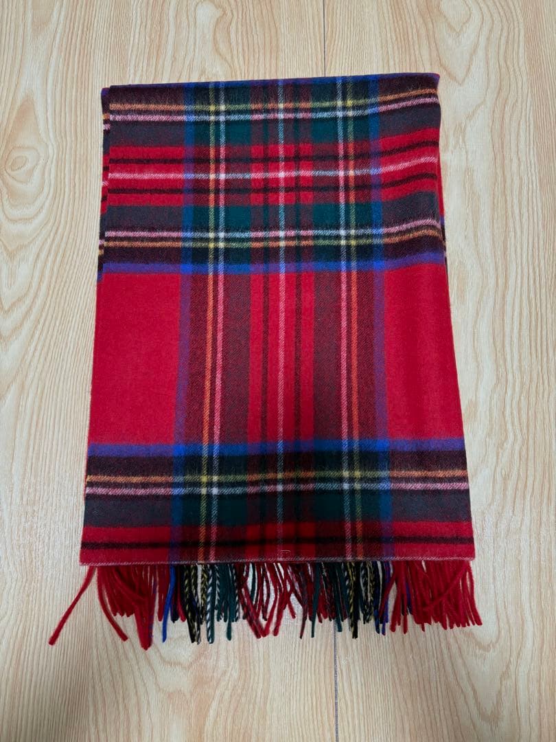 こ*か様 ジョンストンズ大判マフラースカーフカシミア100%ロイヤル